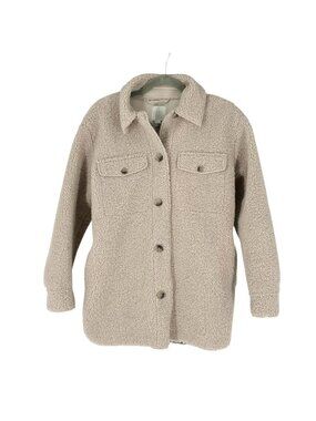 Joie Teddy Faux Sherpa Shirt Jacket, Shacket XS
